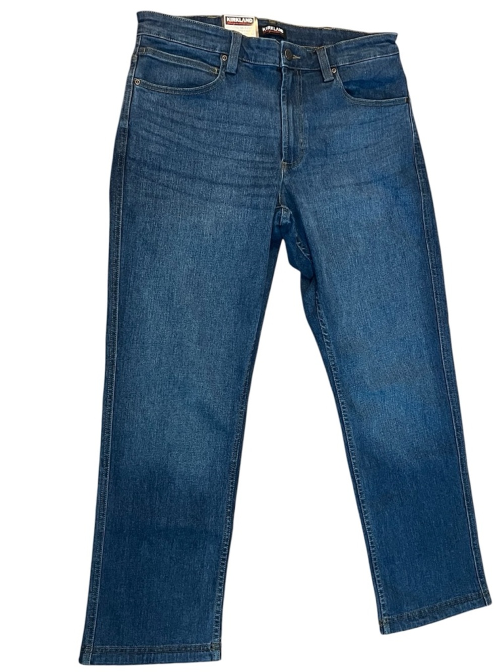 Kirkland Signature Mens Straight Fit Jean Blue Denim Size 34x30